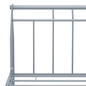 Πλαίσιο Κρεβατιού Γκρι 100 x 200 εκ. Μεταλλικό