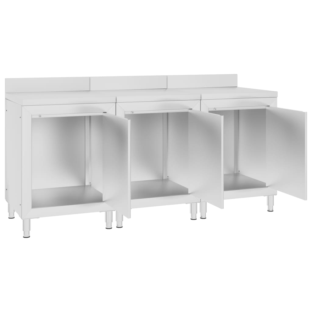 Ερμάριο Πάγκος Εργασίας 180 x 60 x 96 εκ. από Ανοξείδωτο Ατσάλι - PAKOBAZAAR