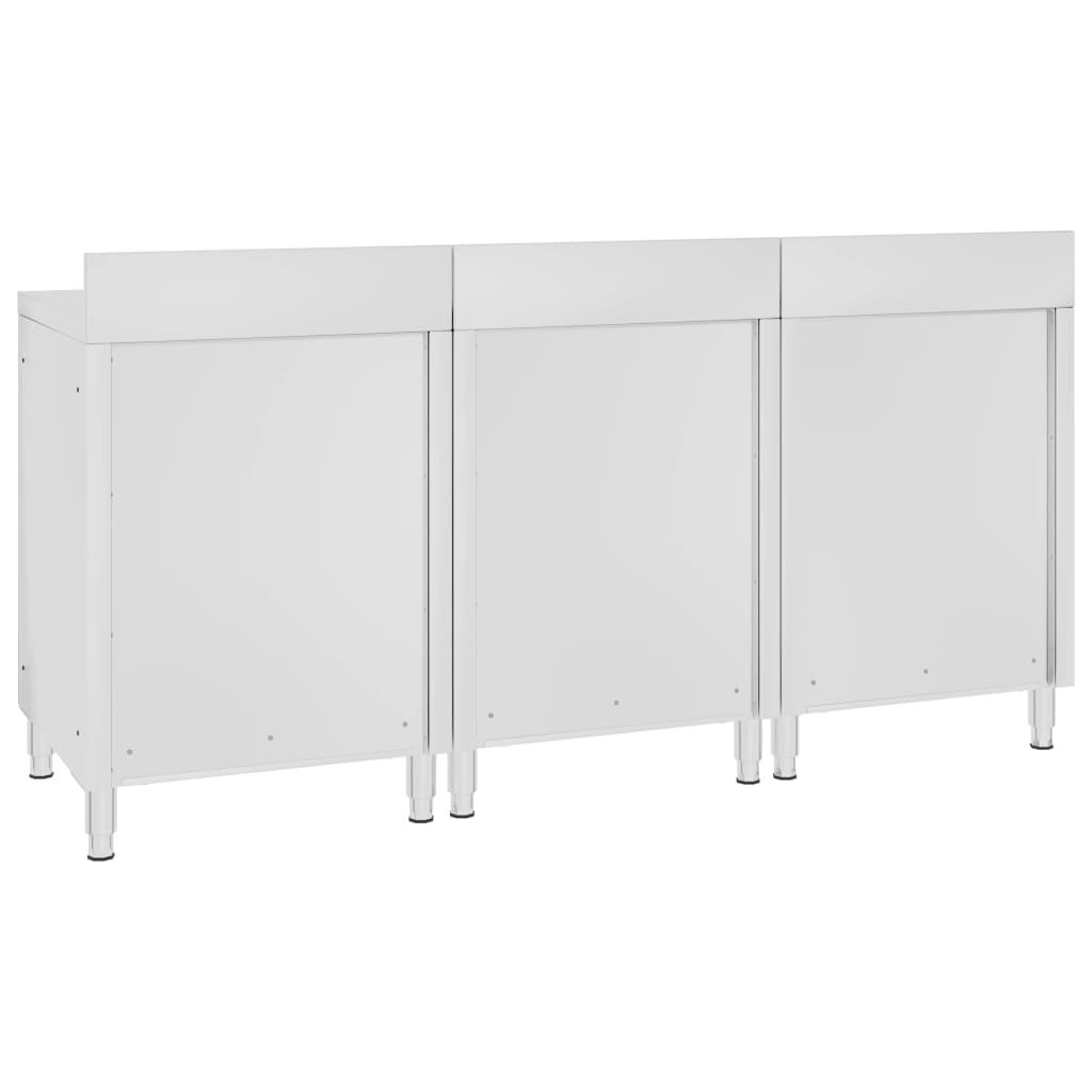 Ερμάριο Πάγκος Εργασίας 180 x 60 x 96 εκ. από Ανοξείδωτο Ατσάλι - PAKOBAZAAR