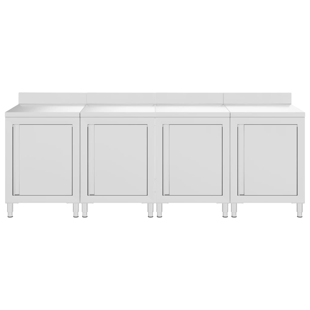 Ερμάριο Πάγκος Εργασίας 240 x 60 x 96 εκ. από Ανοξείδωτο Ατσάλι - PAKOBAZAAR