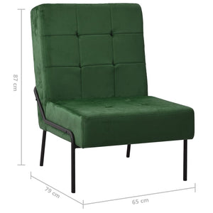 Καρέκλα Χαλάρωσης 65 x 79 x 87 Σκούρο Πράσινο Βελούδινη