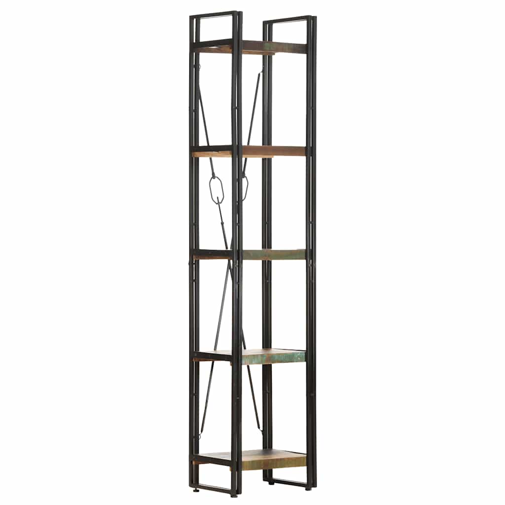 Βιβλιοθήκη με 5 Επίπεδα 40x30x180 εκ. Μασίφ Ανακυκλωμένο Ξύλο - Pakobazaar