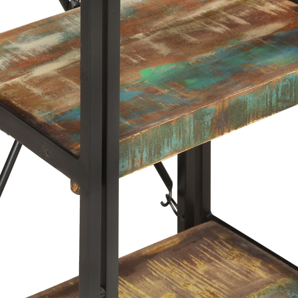 Βιβλιοθήκη με 3 Επίπεδα 40x30x80 εκ. Μασίφ Ανακυκλωμένο Ξύλο