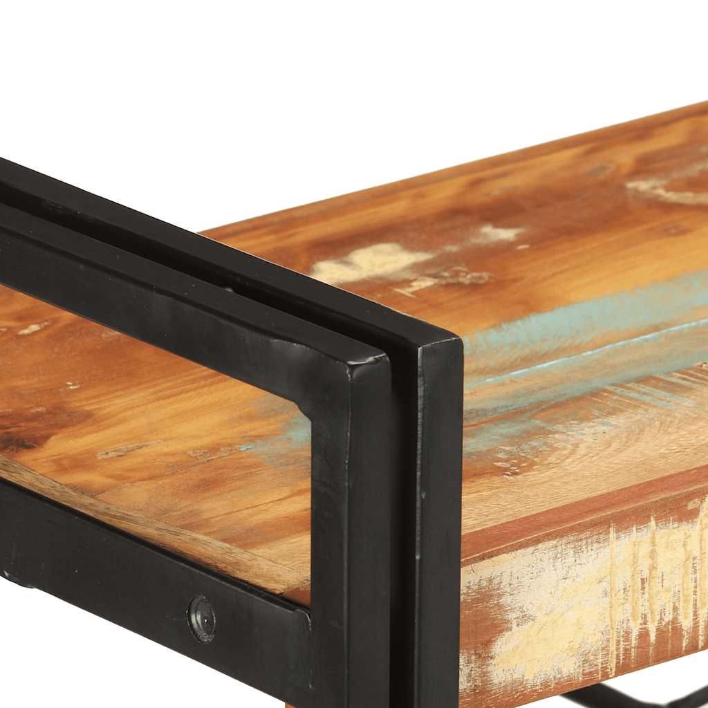 Βιβλιοθήκη με 3 Επίπεδα 140x30x80 εκ. Μασίφ Ανακυκλωμένο Ξύλο