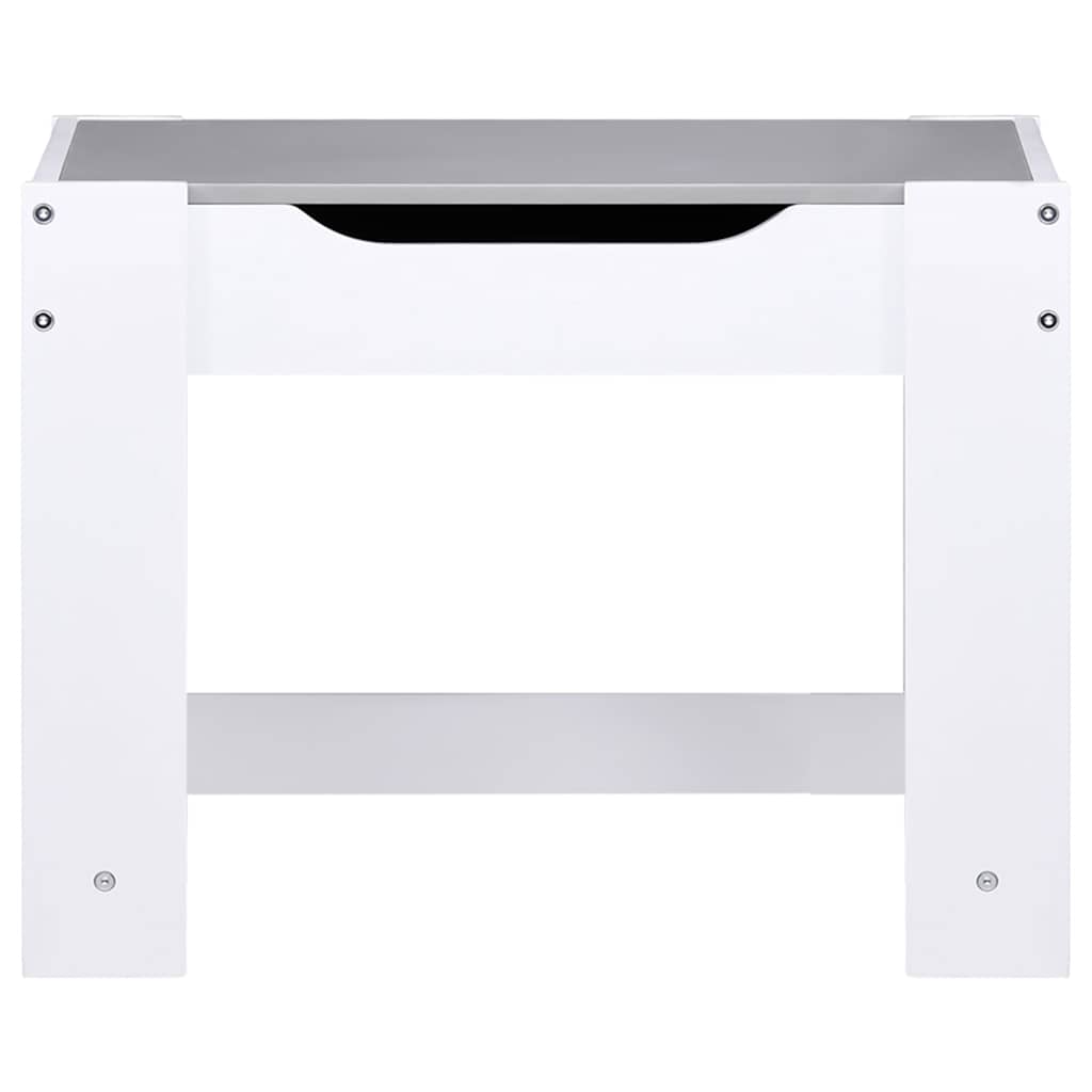 Παιδικό Τραπέζι με 2 Καρέκλες Λευκό από MDF - Pakobazaar