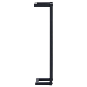 Βάση για Πετσέτες Επιτοίχια Μαύρη 12,5x12,5x60 εκ. Σιδερένια