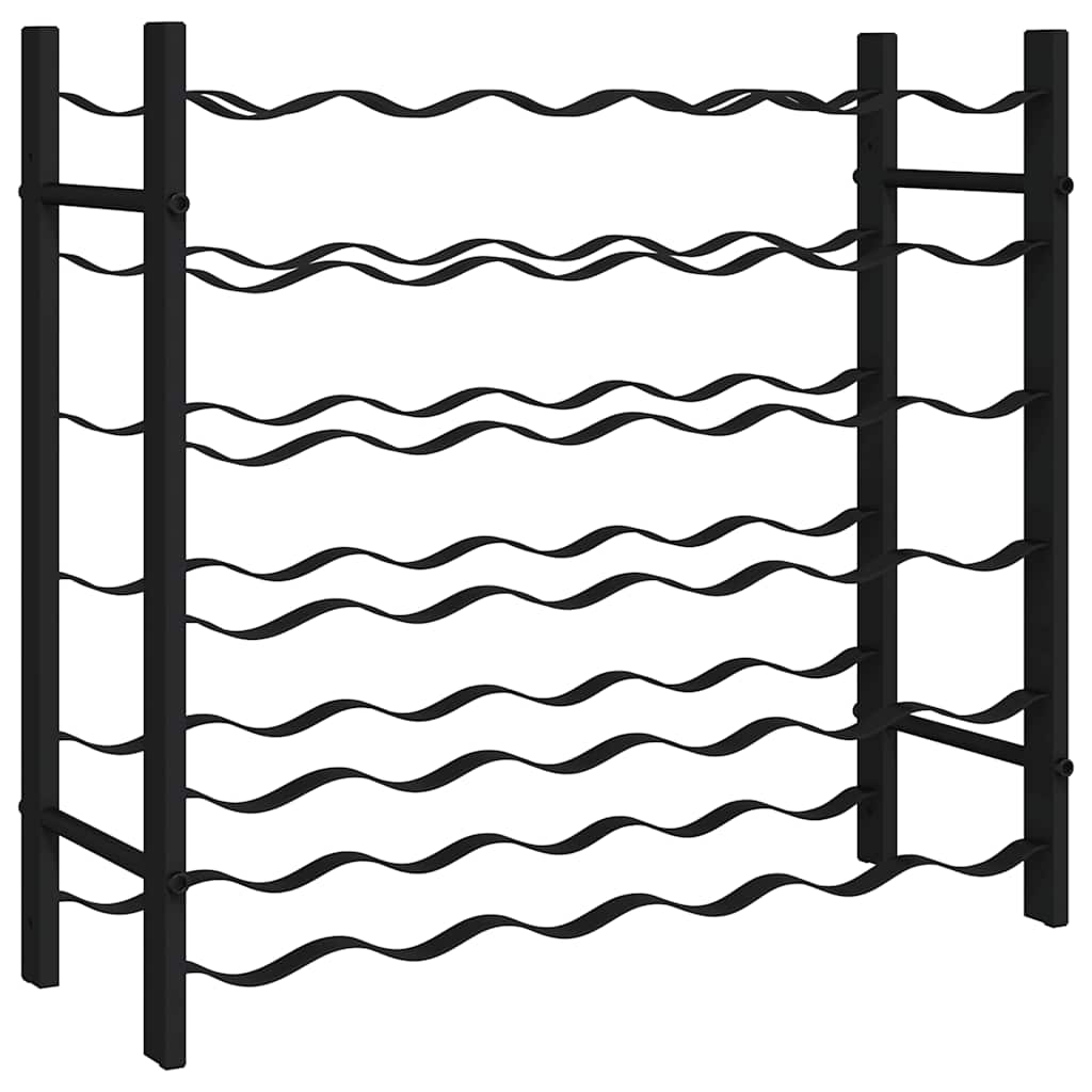 Κάβα / Ραφιέρα Κρασιών για 36 Μπουκάλια Μαύρη Σιδερένια
