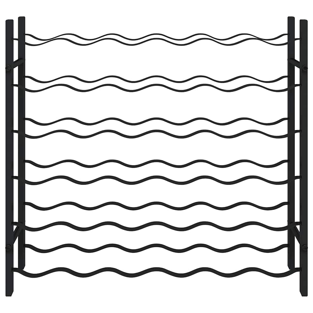 Κάβα / Ραφιέρα Κρασιών για 36 Μπουκάλια Μαύρη Σιδερένια