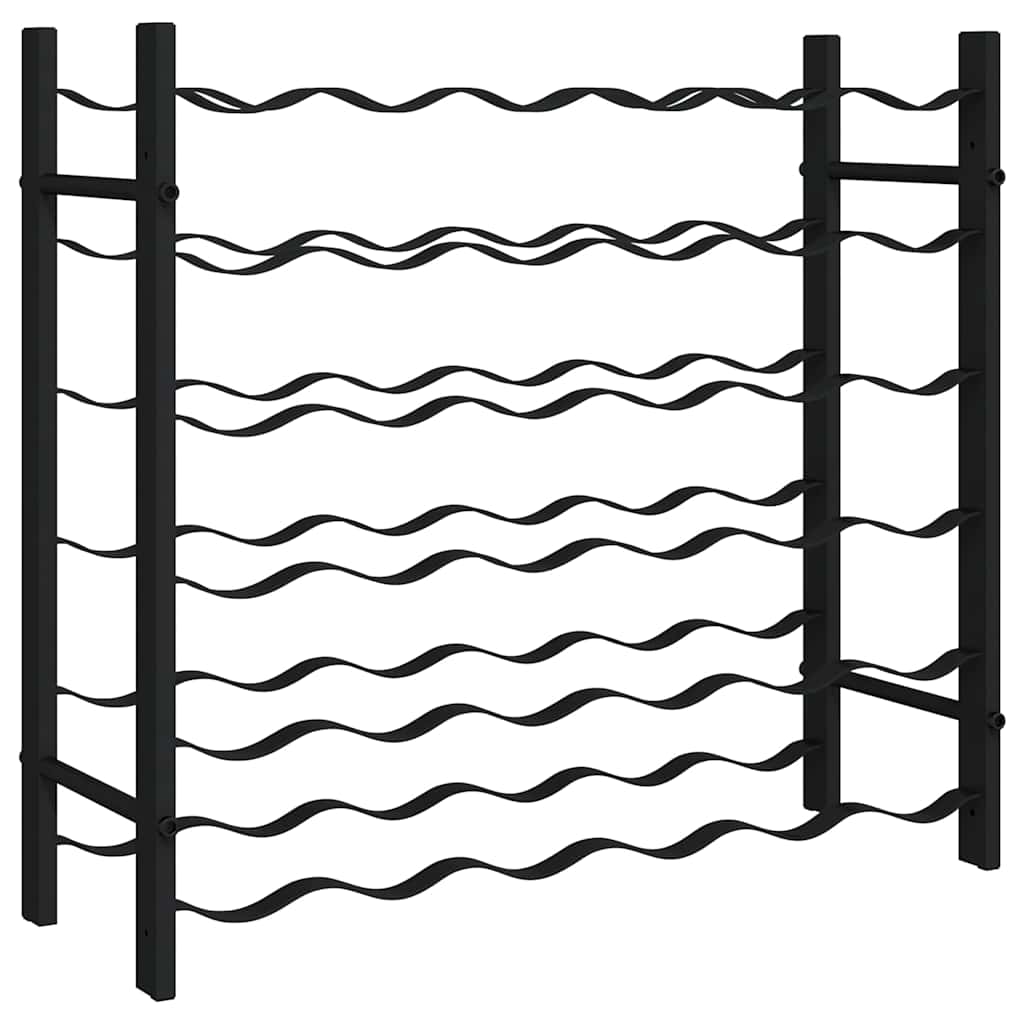 Κάβα / Ραφιέρα Κρασιών για 36 Μπουκάλια Μαύρη Σιδερένια