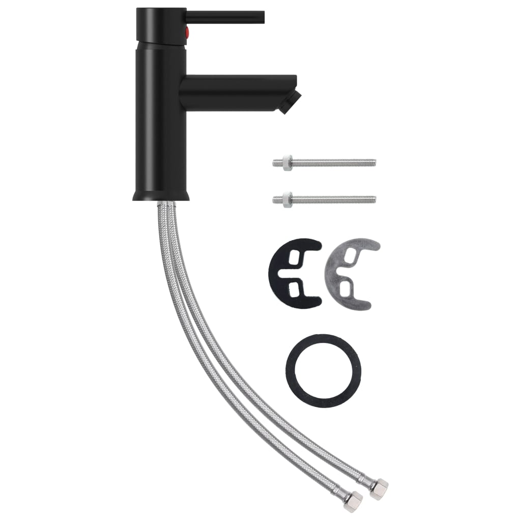 Μπαταρία Νιπτήρα Μπάνιου Μαύρη 130 x 176 χιλ. - PAKOBAZAAR