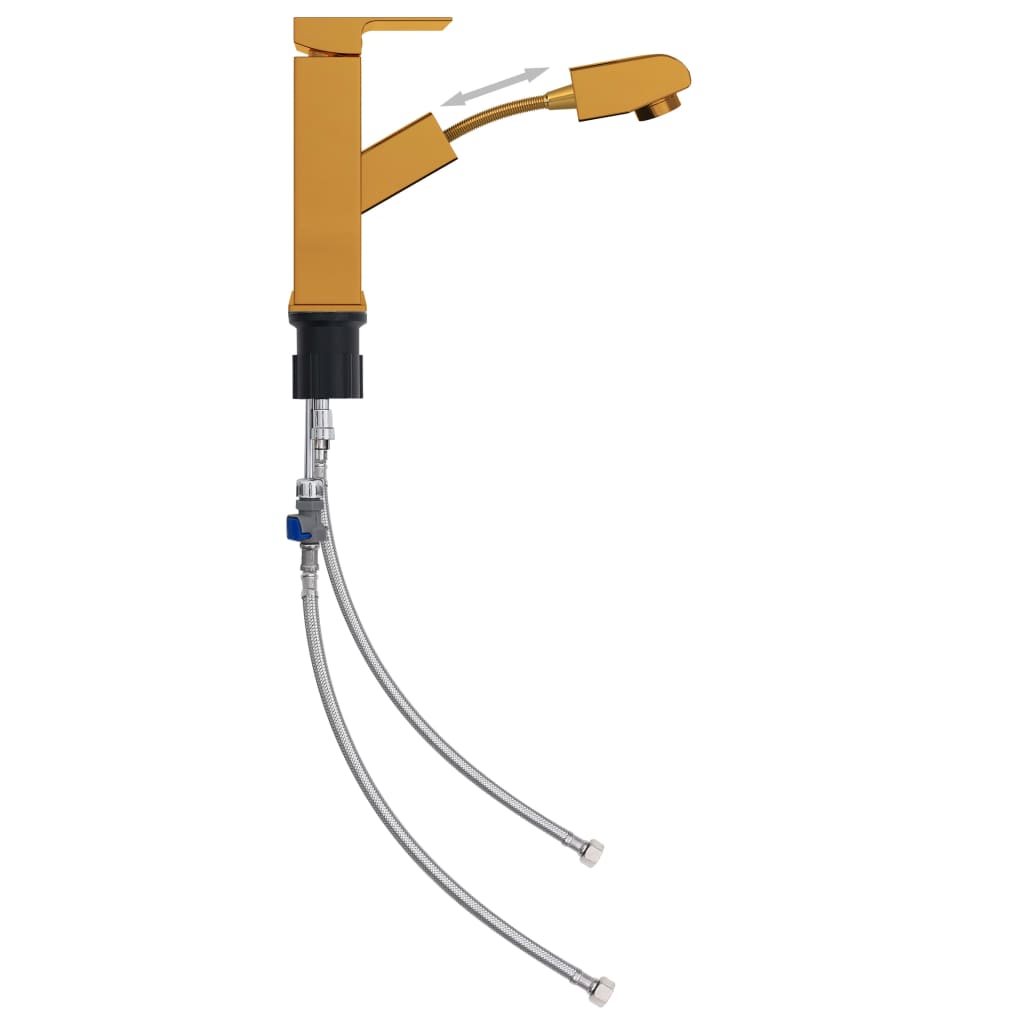 Μπαταρία Νιπτήρα Μπάνιου Αποσπώμενη Χρυσή 157 x 172 χιλ. - PAKOBAZAAR