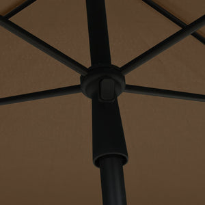 Ομπρέλα Κήπου με Ιστό Χρώμα Taupe 210 x 140 εκ.