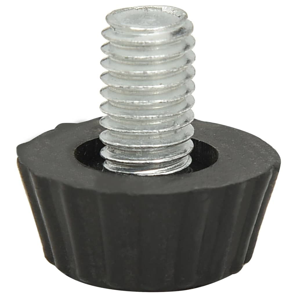 Πόδια Επίπλων Ρυθμιζόμενα Μ8 18 τεμ. Μαύρα - Pakobazaar