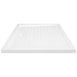 Βάση Ντουζιέρας με Σχέδιο Τάπας Λευκή 80 x 100 x 4  εκ. από ABS - PAKOBAZAAR