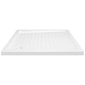 Βάση Ντουζιέρας με Σχέδιο Τάπας Λευκή 90 x 90 x 4 εκ. από ABS - PAKOBAZAAR