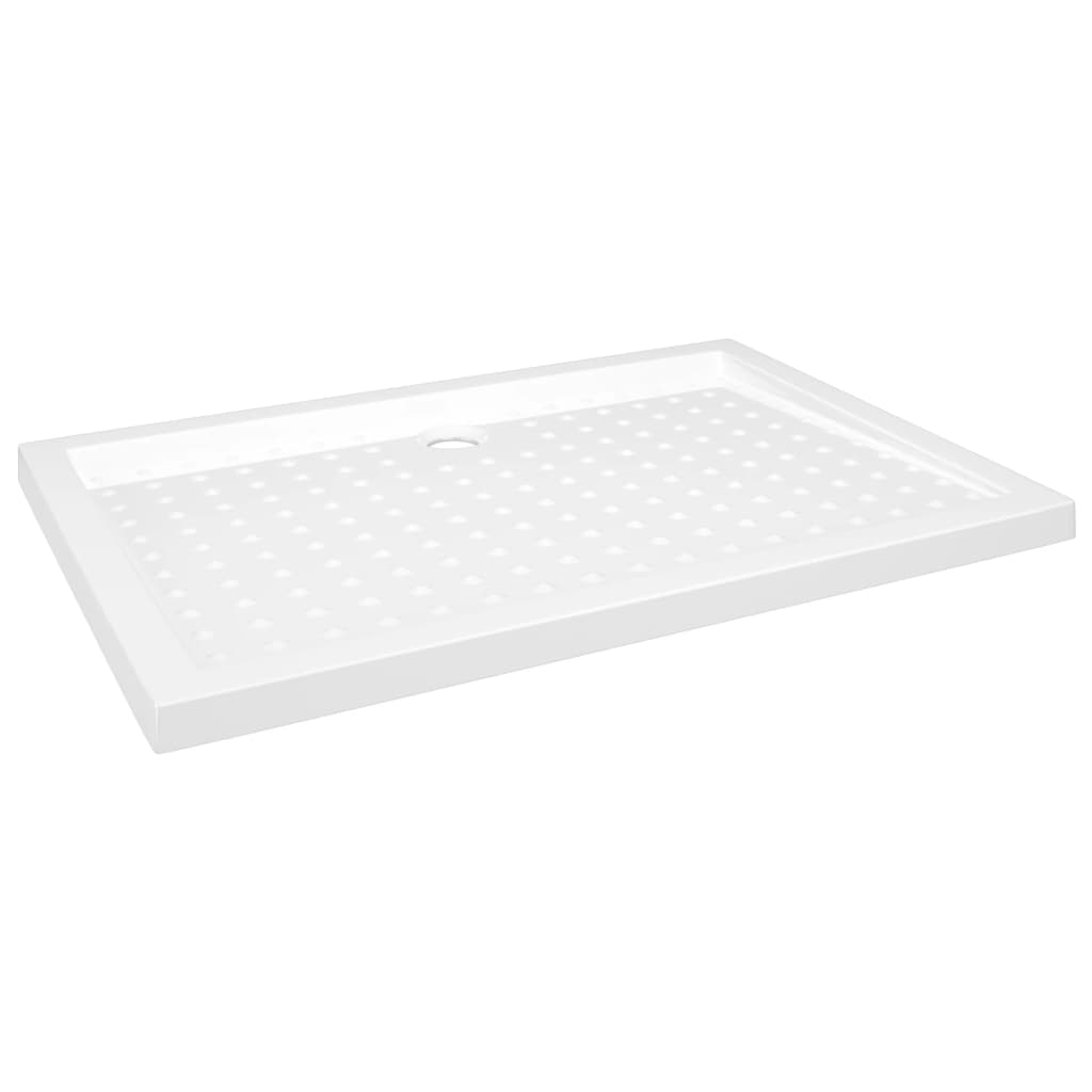 Βάση Ντουζιέρας με Σχέδιο Τάπας Λευκή 70 x 100 x 4  εκ. από ABS - PAKOBAZAAR