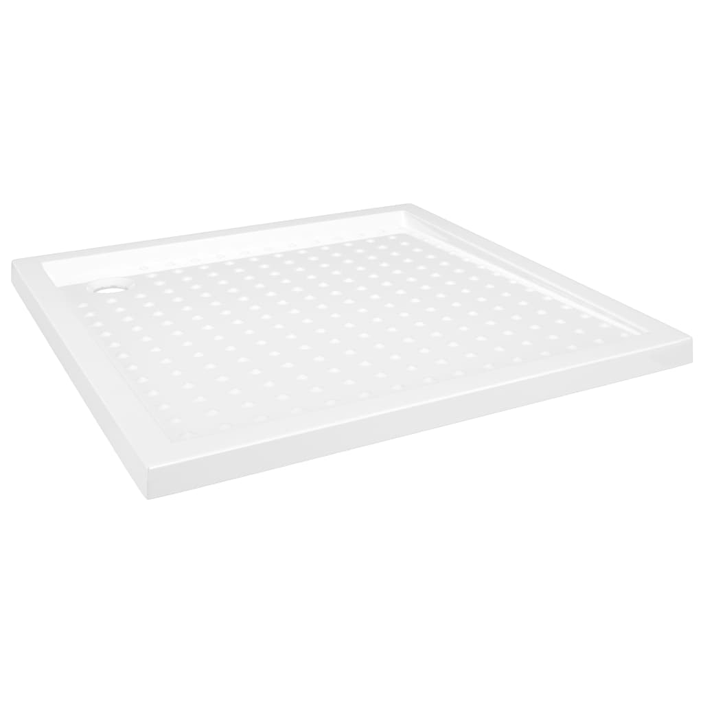 Βάση Ντουζιέρας με Σχέδιο Τάπας Λευκή 80 x 80 x 4  εκ. από ABS - PAKOBAZAAR