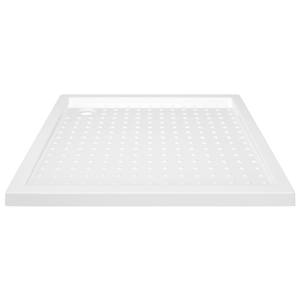 Βάση Ντουζιέρας με Σχέδιο Τάπας Λευκή 80 x 80 x 4  εκ. από ABS - PAKOBAZAAR