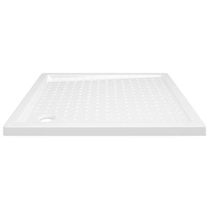 Βάση Ντουζιέρας με Σχέδιο Τάπας Λευκή 80 x 80 x 4  εκ. από ABS - PAKOBAZAAR