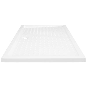 Βάση Ντουζιέρας με Σχέδιο Τάπας Λευκή 80 x 120 x 4  εκ. από ABS - PAKOBAZAAR