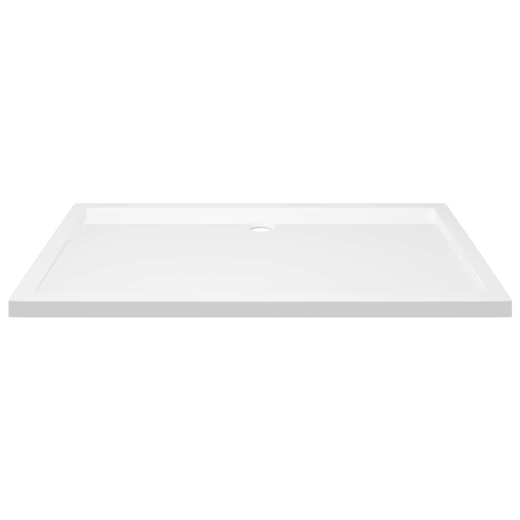 Βάση Ντουζιέρας Ορθογώνια Λευκή 70 x 120 εκ. από ABS - PAKOBAZAAR