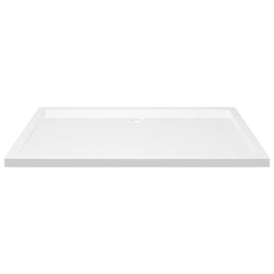 Βάση Ντουζιέρας Ορθογώνια Λευκή 70 x 120 εκ. από ABS - PAKOBAZAAR