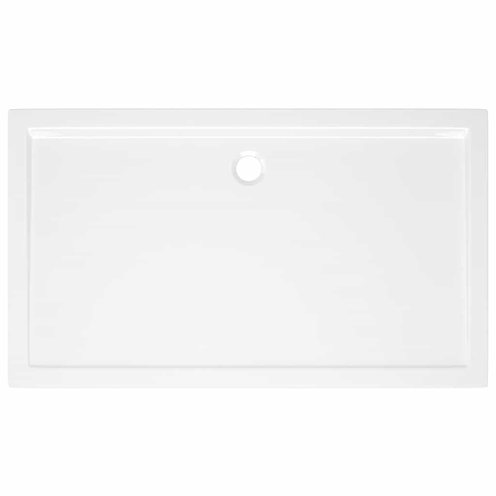 Βάση Ντουζιέρας Ορθογώνια Λευκή 70 x 120 εκ. από ABS - PAKOBAZAAR