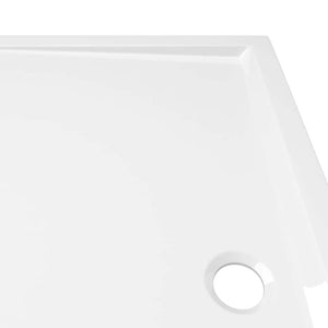 Βάση Ντουζιέρας Ορθογώνια Λευκή 70 x 120 εκ. από ABS - PAKOBAZAAR