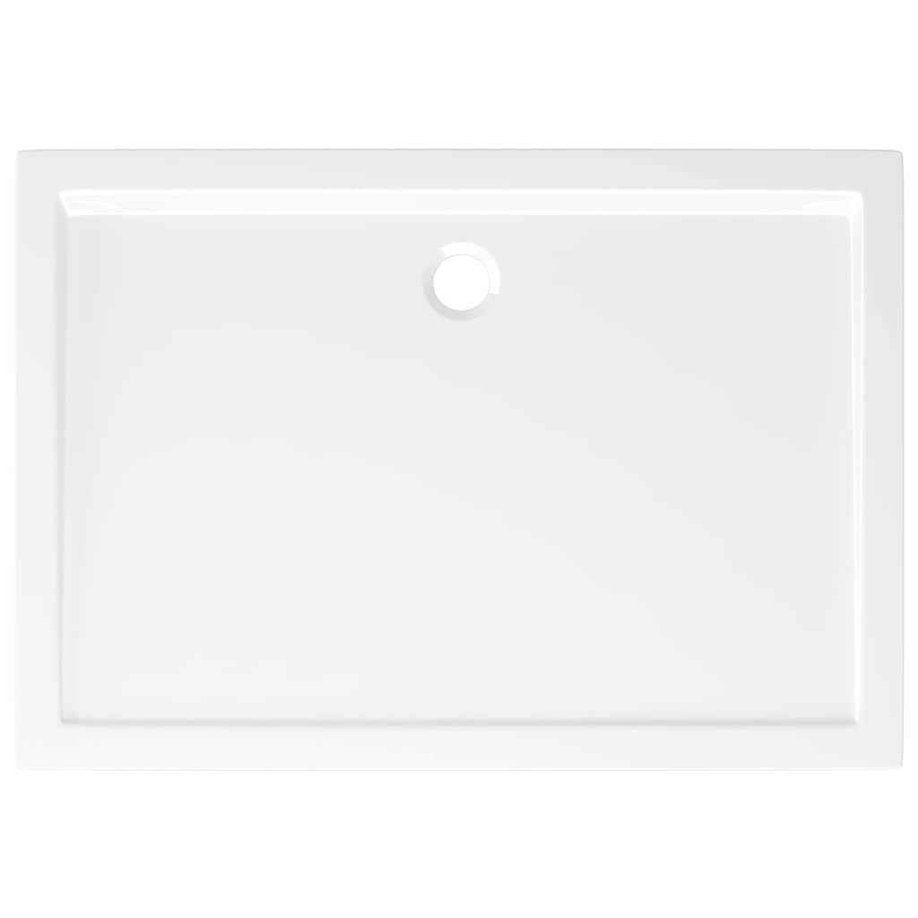 Βάση Ντουζιέρας Ορθογώνια Λευκή 80 x 110 εκ. από ABS - PAKOBAZAAR