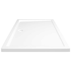Βάση Ντουζιέρας Ορθογώνια Λευκή 80 x 120 εκ. από ABS - PAKOBAZAAR