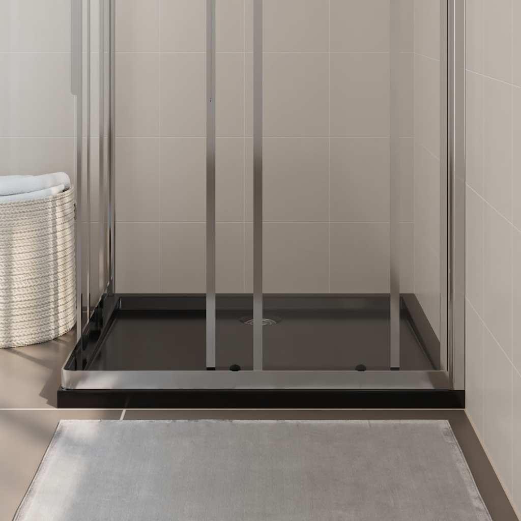 Βάση Ντουζιέρας Ορθογώνια Μαύρη 80 x 90 εκ. από ABS - PAKOBAZAAR