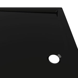 Βάση Ντουζιέρας Ορθογώνια Μαύρη 80 x 90 εκ. από ABS - PAKOBAZAAR