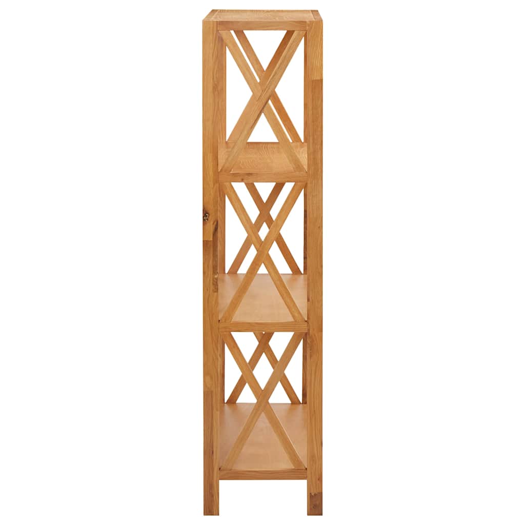 Ραφιέρα 4 Επιπέδων 80 x 30 x 125 εκ. Μασίφ Ξύλο Δρυός