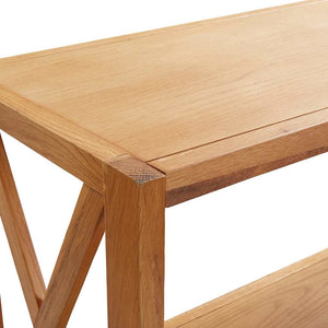 Ραφιέρα 4 Επιπέδων 80 x 30 x 125 εκ. Μασίφ Ξύλο Δρυός