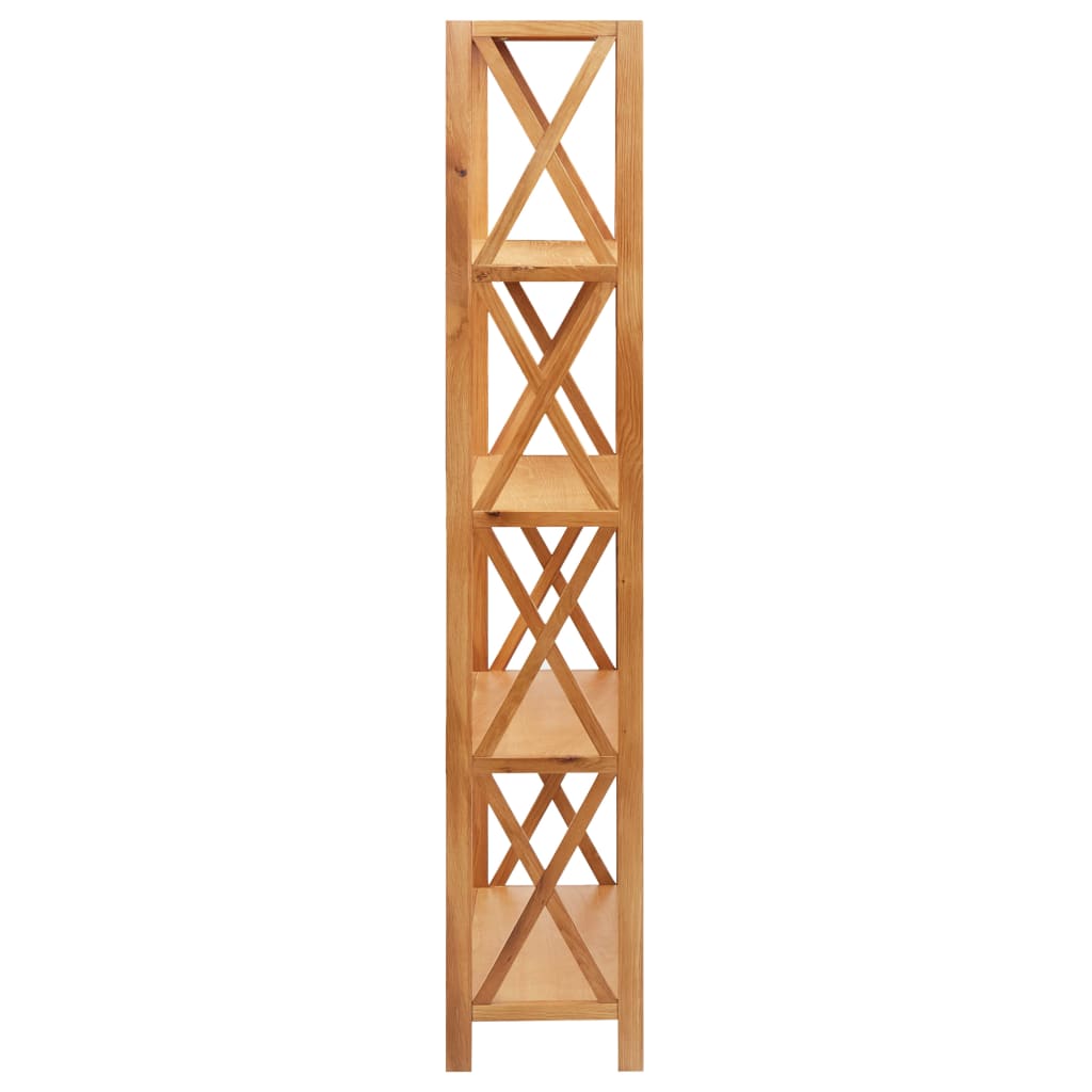 Ραφιέρα 5 Επιπέδων 80 x 30 x 163,5 εκ. Μασίφ Ξύλο Δρυός