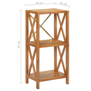 Ραφιέρα 3 Επιπέδων 40 x 30 x 87 εκ. Μασίφ Ξύλο Δρυός