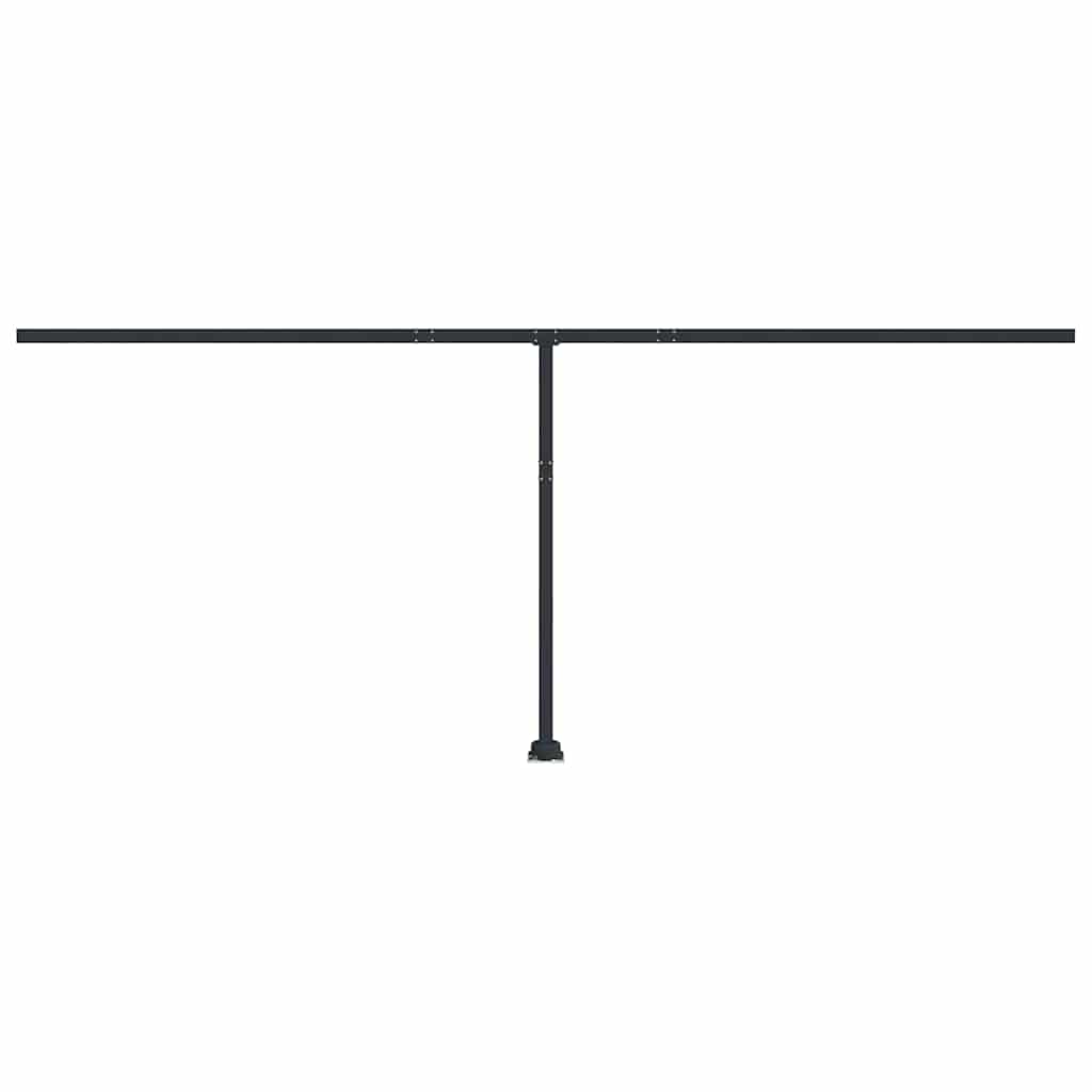 Στύλοι Τέντας Σετ Ανθρακί 600 x 245 εκ. από Σίδερο