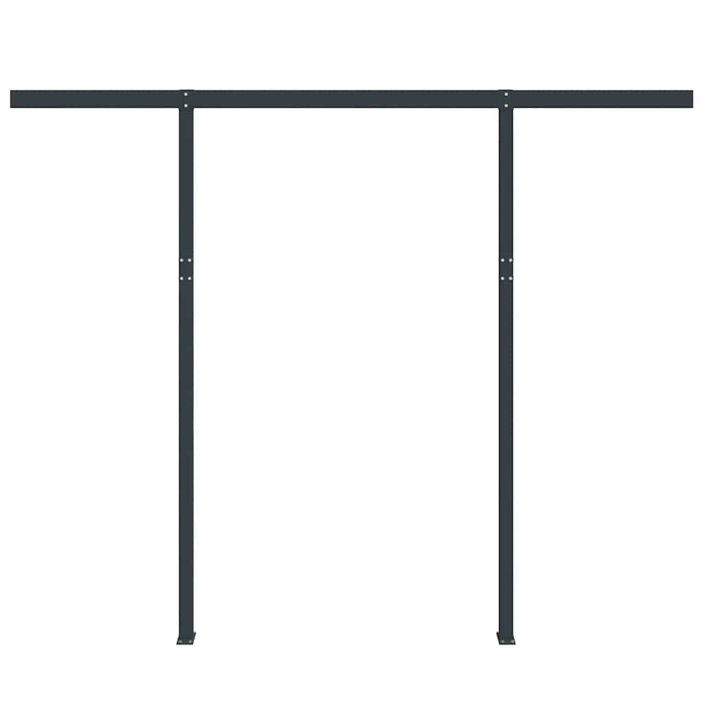 Στύλοι Τέντας Σετ Ανθρακί 300 x 245 εκ. από Σίδερο