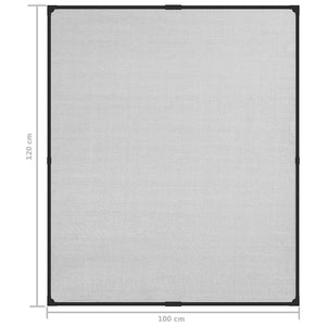 Σήτα Παραθύρου Μαγνητική Ανθρακί 100 x 120 εκ. από Fibreglass