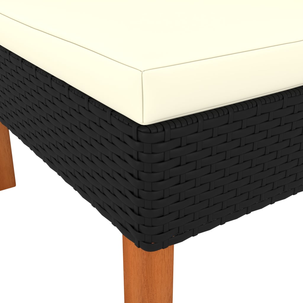 Καναπές Γωνιακός από Συνθετικό Ρατάν / Μασίφ Ξύλο Ευκαλύπτου