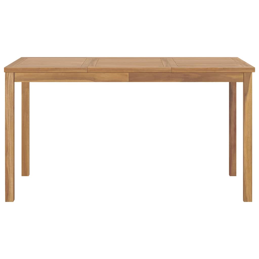 Τραπεζαρία Κήπου 140 x 80 x 77 εκ. από Μασίφ Ξύλο Teak - Pakobazaar