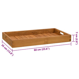 Δίσκος Σερβιρίσματος 60 x 35 εκ. από Μασίφ Ξύλο Teak
