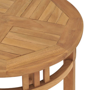Τραπέζι Bistro Ø 60 x 75,5 εκ. από Μασίφ Ξύλο Teak