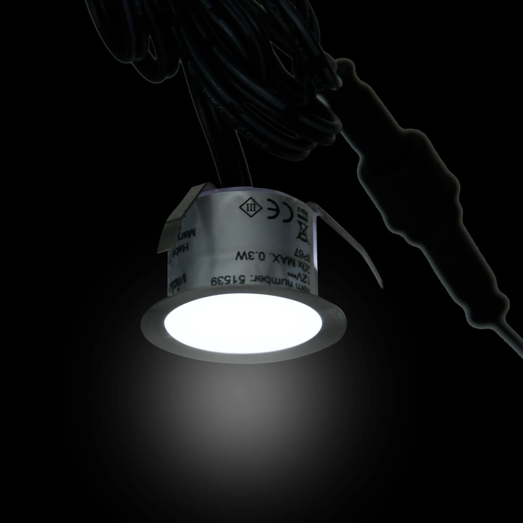 Σποτ Δαπέδου Χωνευτά LED 210 τεμ. Ψυχρό Λευκό