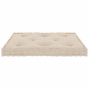 Μαξιλάρα Δαπέδου / Παλέτας Μπεζ 73 x 40 x 7 εκ. Βαμβακερή