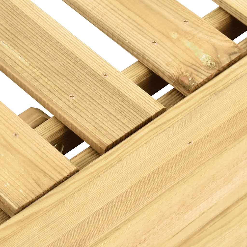 Ξαπλώστρα από Πράσινο Εμποτισμένο Ξύλο Πεύκου με Τραπεζάκι