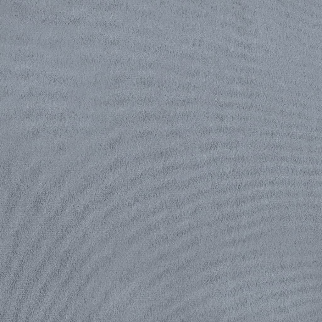 Καρέκλες Τραπεζαρίας 4 τεμ. Ανοιχτό Γκρι Βελούδινες - Pakobazaar