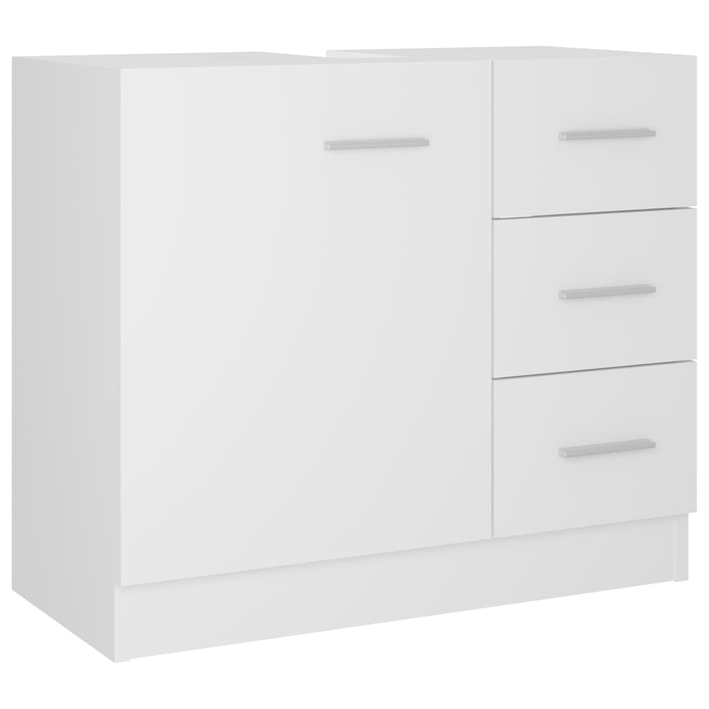 Ντουλάπι Νιπτήρα Λευκό 63x30x54 εκ. Επεξ. Ξύλο