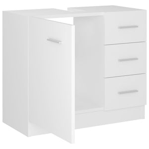 Ντουλάπι Νιπτήρα Λευκό 63x30x54 εκ. Επεξ. Ξύλο