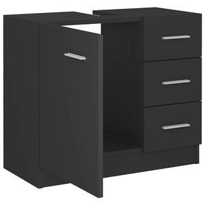 Ντουλάπι Νιπτήρα Γκρι 63x30x54 εκ. Μοριοσανίδα